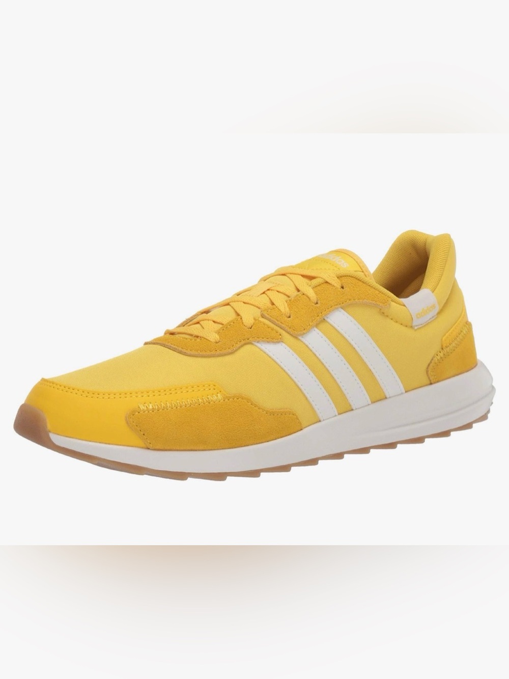 ADIDAS Neo Retrorun Yellow Cloud/ White Gum Women’s 6.5 Running Sneakers.